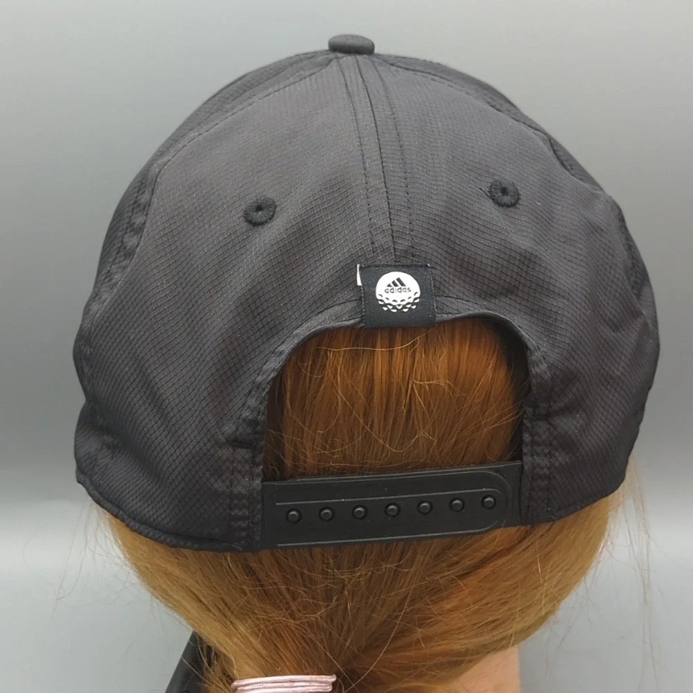 Adidas Golf Performance 6 Panel Hat Trophy Cup Logo Snapback OSFM Cap Black